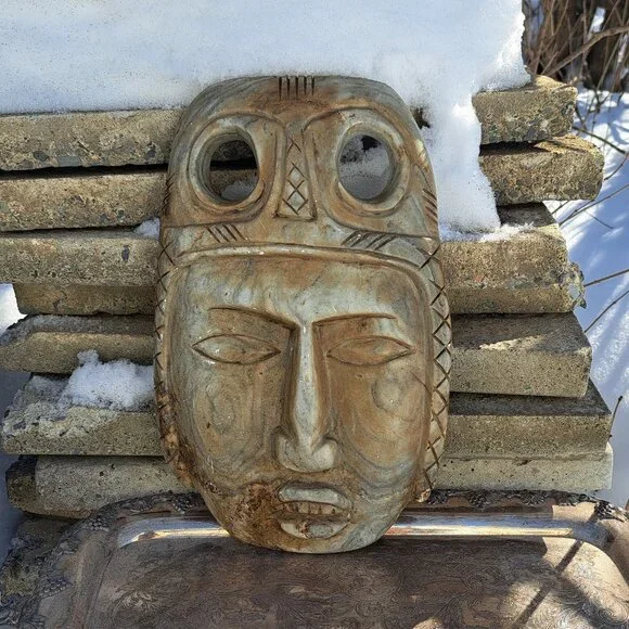 Stone Inca Wall Mask - Picture 1 of 11